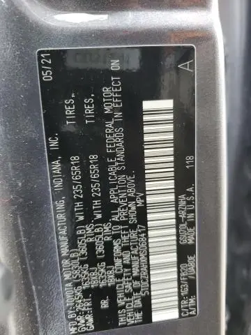 2021 TOYOTA HIGHLANDER L  