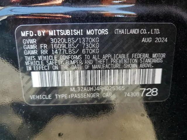 2024 MITSUBISHI MIRAGE ES  