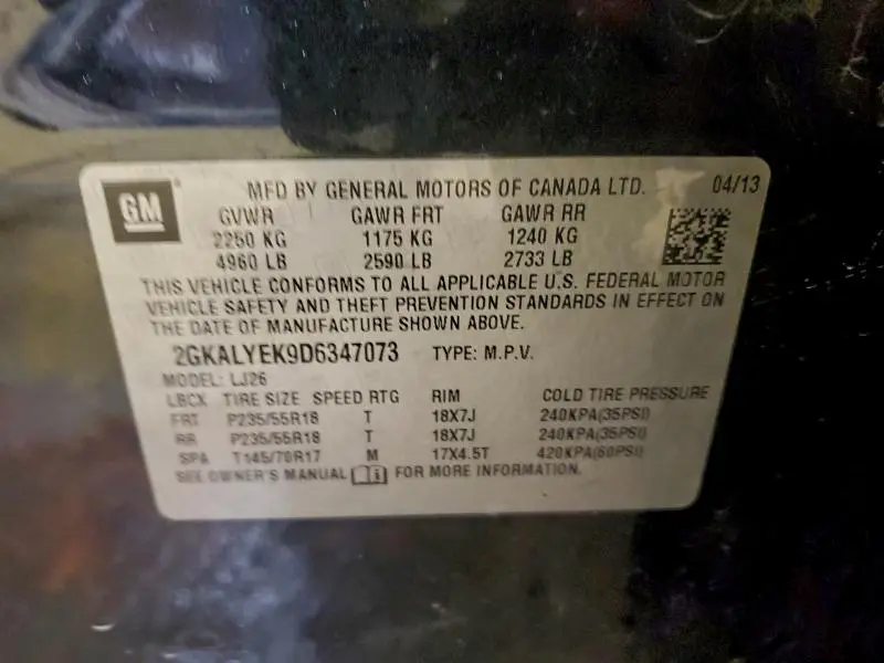 2013 GMC TERRAIN DENALI  