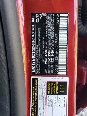 2017 MERCEDES-BENZ C 300 4MATIC  