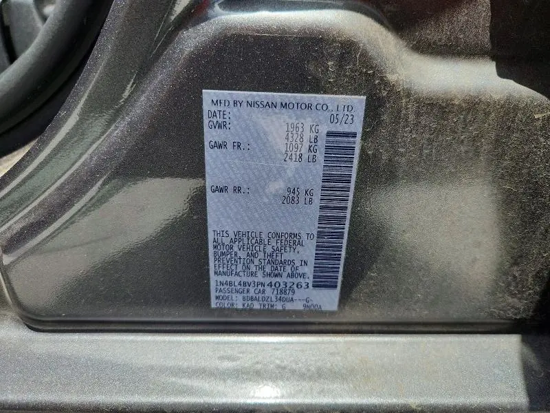 2023 NISSAN ALTIMA S  
