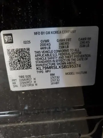 2025 CHEVROLET TRAILBLAZER LT  