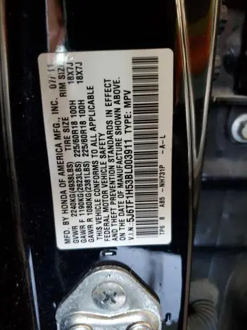 2011 HONDA ACCORD CROSSTOUR EXL  