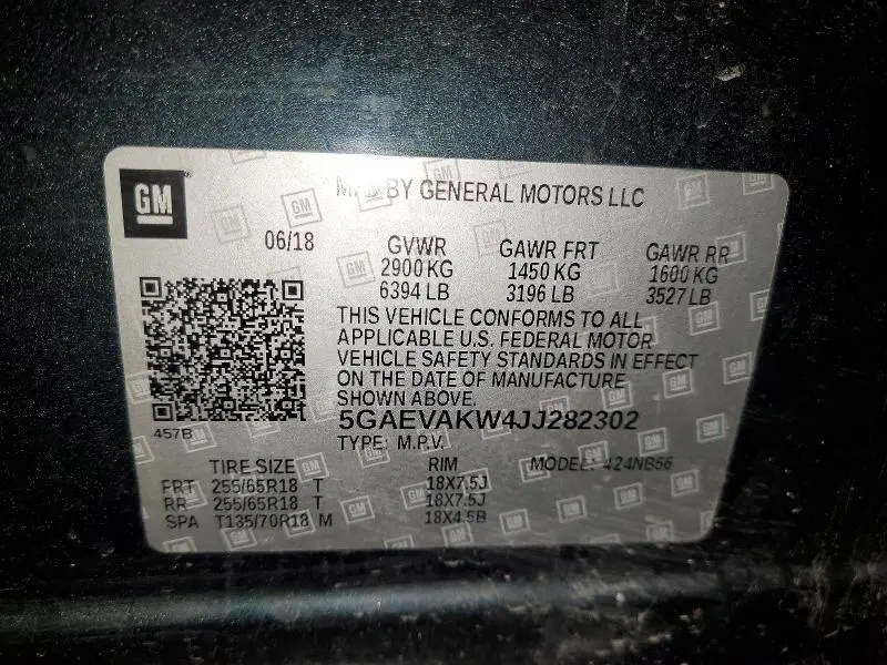 2018 BUICK ENCLAVE ESSENCE  