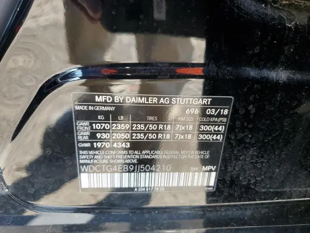 2018 MERCEDES-BENZ GLA 250  
