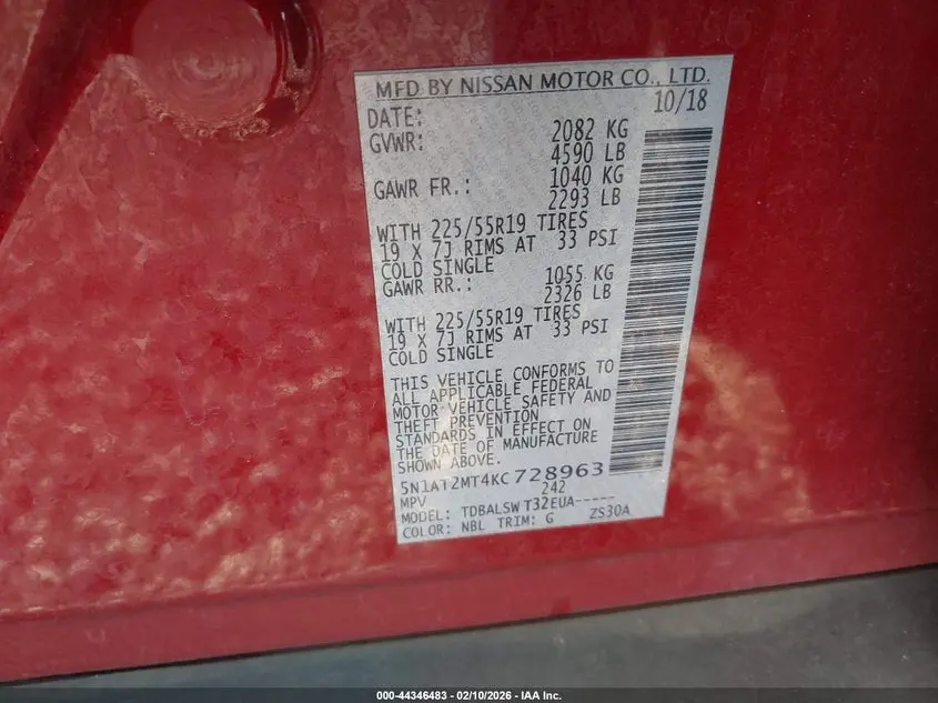 2019 NISSAN ROGUE SL