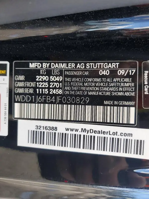 2018 MERCEDES-BENZ E 400  