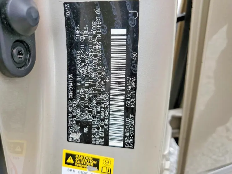 2014 LEXUS RX 350 BASE  