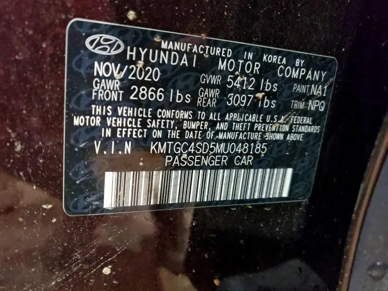 2021 GENESIS G80 BASE  