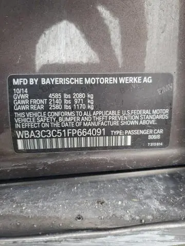 2015 BMW 320 I XDRIVE  