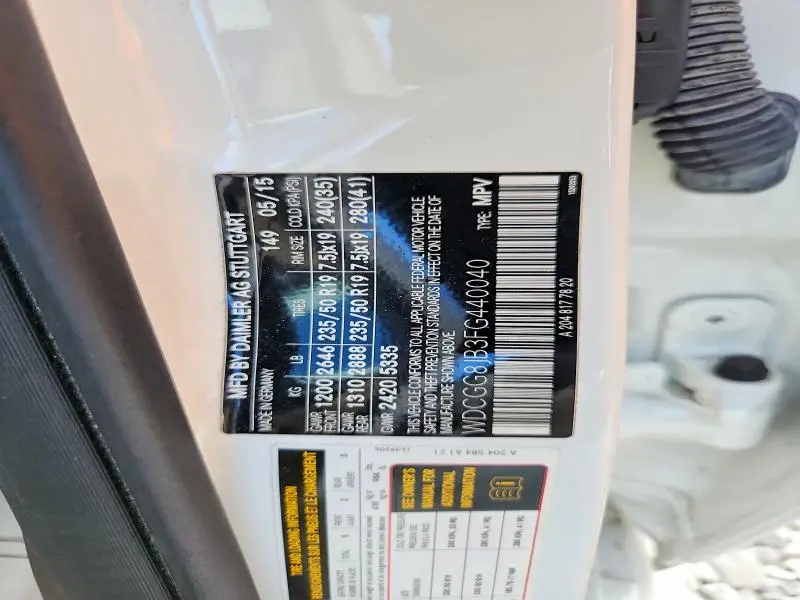 2015 MERCEDES-BENZ GLK 350 4MATIC  