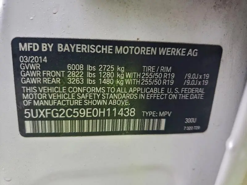 2014 BMW X6 XDRIVE35I  