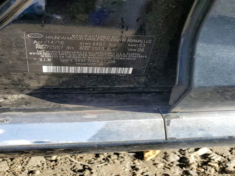 2016 HYUNDAI SONATA SPORT  