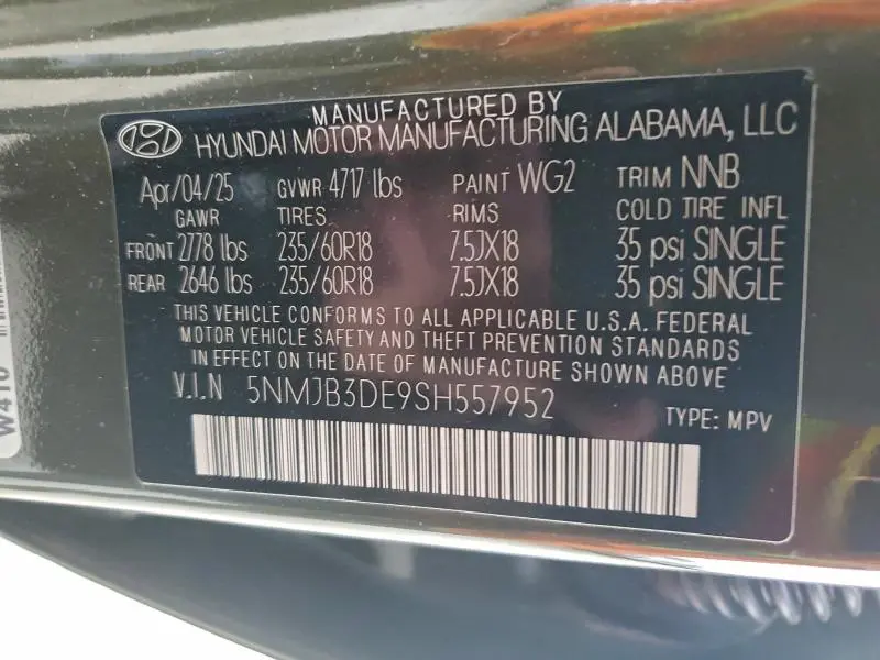 2025 HYUNDAI TUCSON SEL  