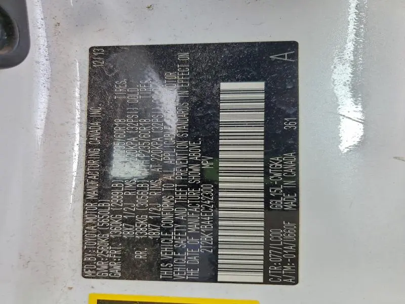 2014 LEXUS RX 350 BASE  