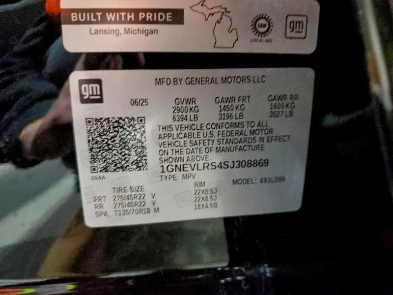 2025 CHEVROLET TRAVERSE RS  