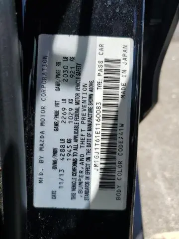 2014 MAZDA 6 TOURING  