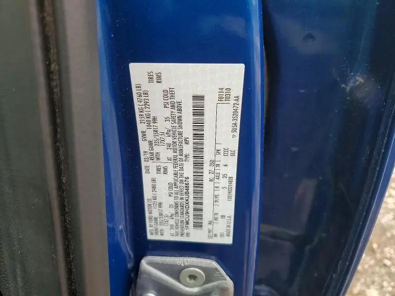2019 FORD ESCAPE SEL  