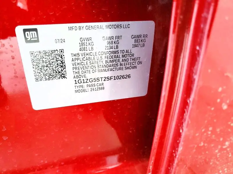 2025 CHEVROLET MALIBU RS  