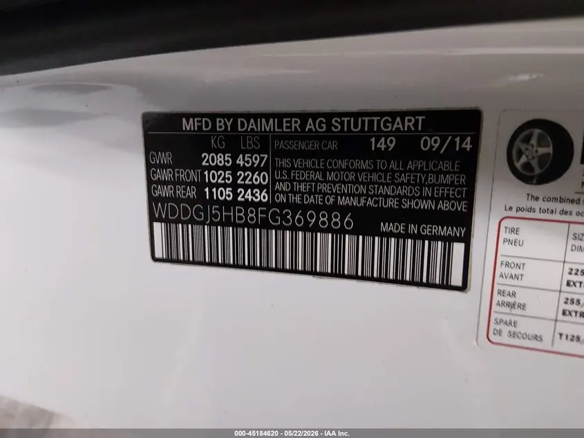 2015 MERCEDES-BENZ C 350 SPORT