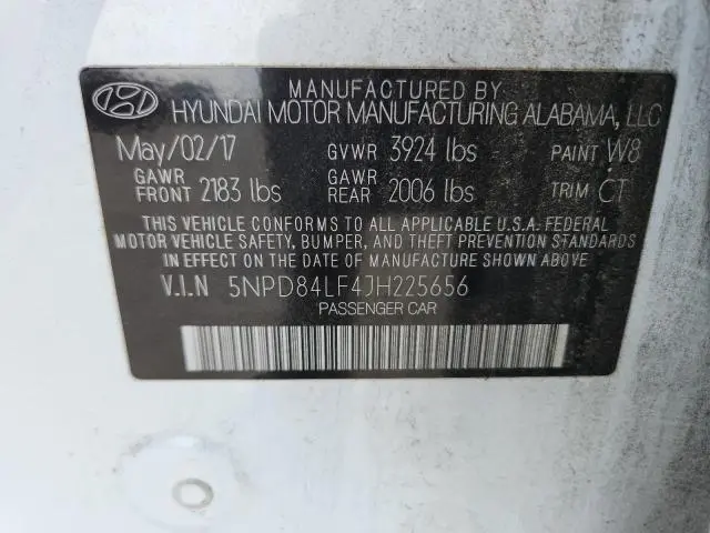 2018 HYUNDAI ELANTRA SEL  