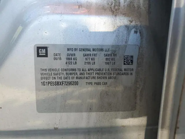 2015 CHEVROLET CRUZE LT  