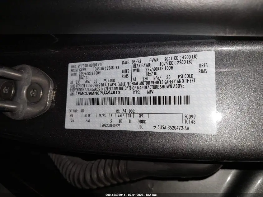 2023 FORD ESCAPE ST-LINE
