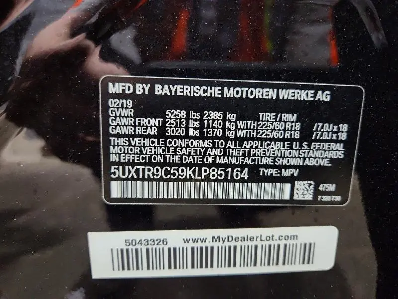 2019 BMW X3 XDRIVE30I  