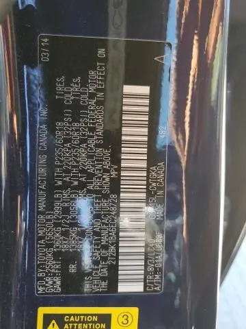 2014 LEXUS RX 350 BASE  