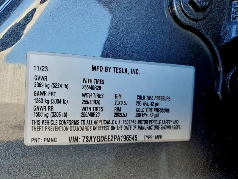 2023 TESLA MODEL Y   