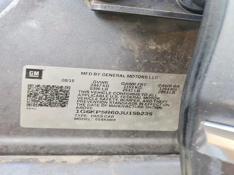 2018 CADILLAC CT6 PLATINUM CSAV  