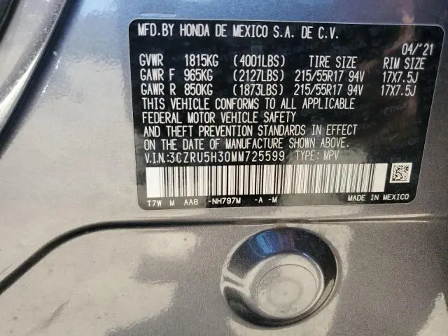 2021 HONDA HR-V LX  