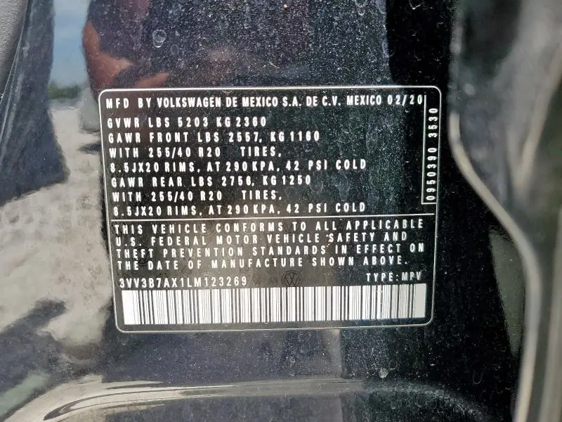2020 VOLKSWAGEN TIGUAN SE  