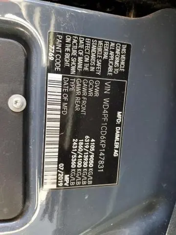 2019 MERCEDES-BENZ SPRINTER 2500/3500  
