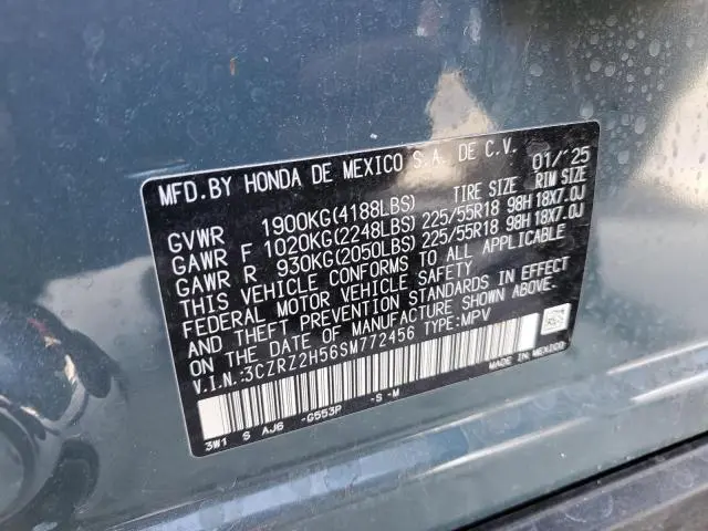 2025 HONDA HR-V SPORT  