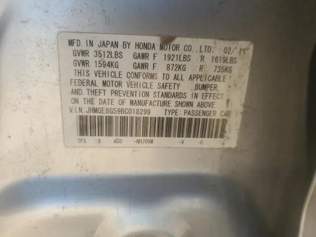 2011 HONDA FIT SPORT  