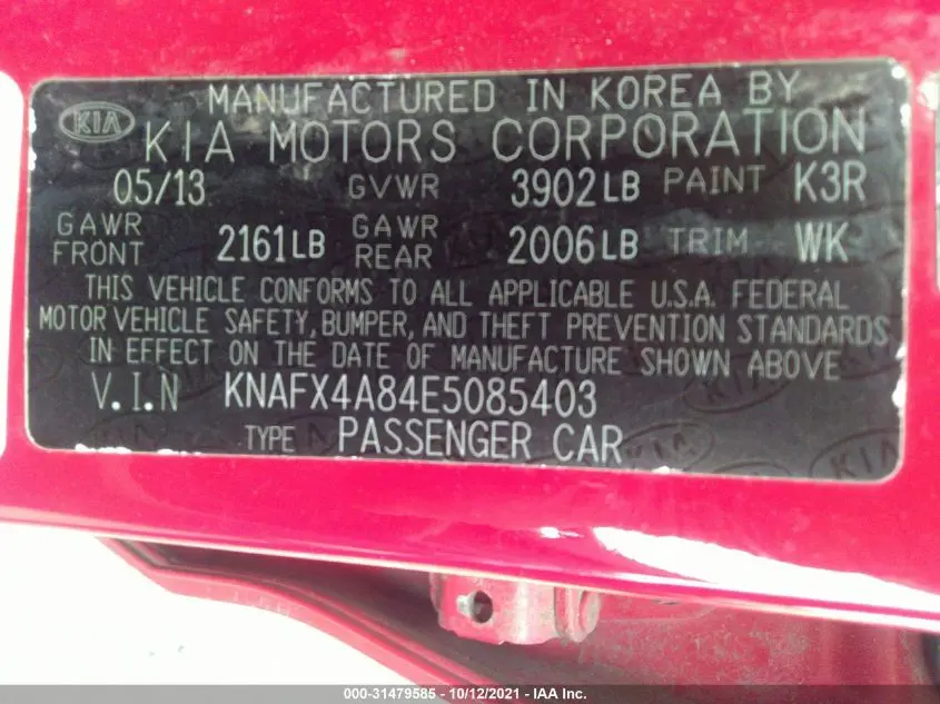 2014 KIA FORTE EX