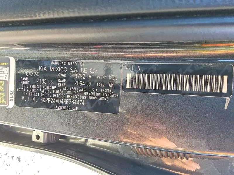 2024 KIA FORTE LXS  