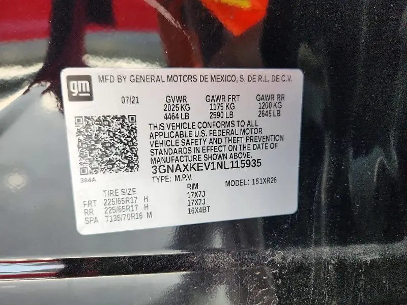 2022 CHEVROLET EQUINOX LT  
