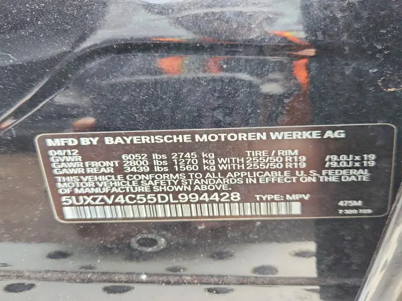 2013 BMW X5 XDRIVE35I  