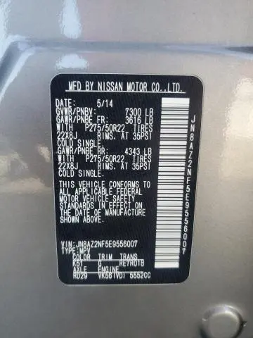 2014 INFINITI QX80   