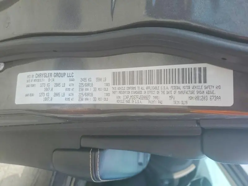 2015 JEEP CHEROKEE LIMITED  