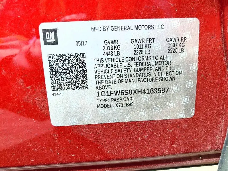 2017 CHEVROLET BOLT EV LT  