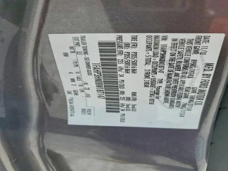 2011 FORD FOCUS SEL  