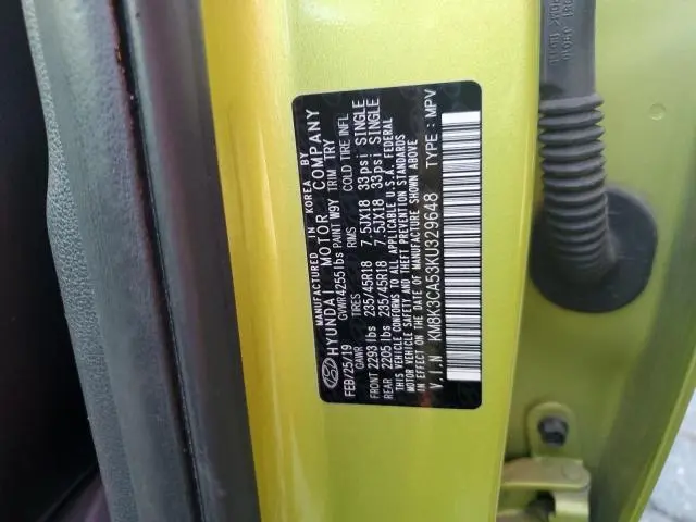 2019 HYUNDAI KONA LIMITED  