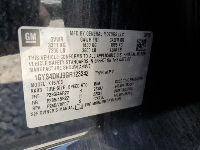 2016 CADILLAC ESCALADE PLATINUM  