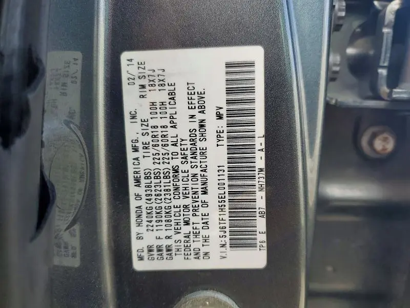 2014 HONDA CROSSTOUR EXL  