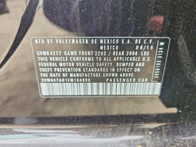 2015 VOLKSWAGEN GTI   
