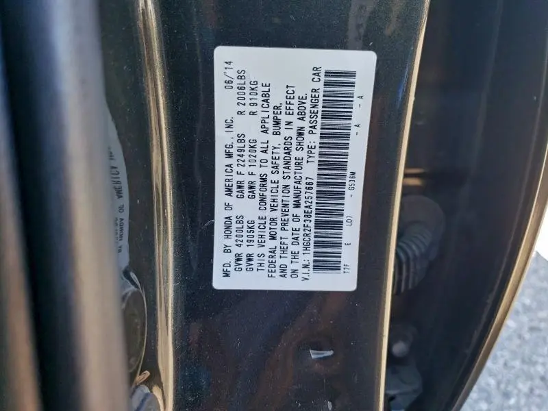 2014 HONDA ACCORD LX  