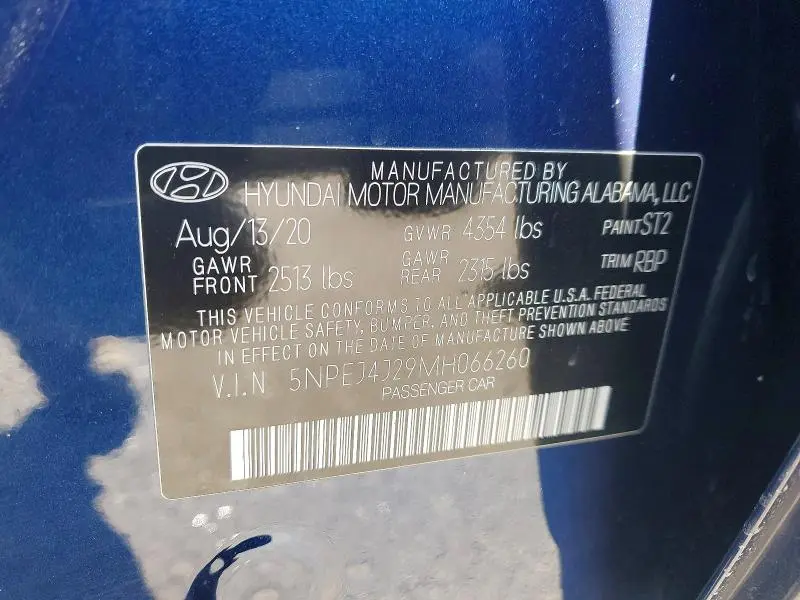 2021 HYUNDAI SONATA SEL PLUS  